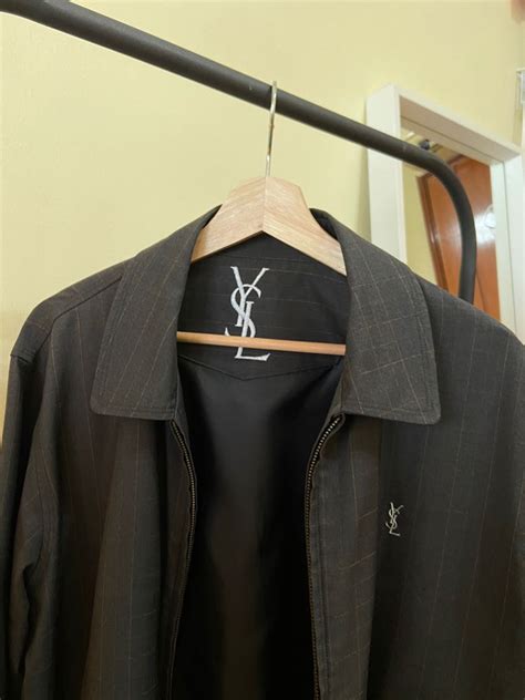 ysl logo jacket|YSL jacket vintage.